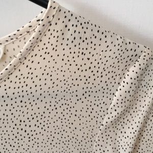 H&M Blouse Black & White Spotted